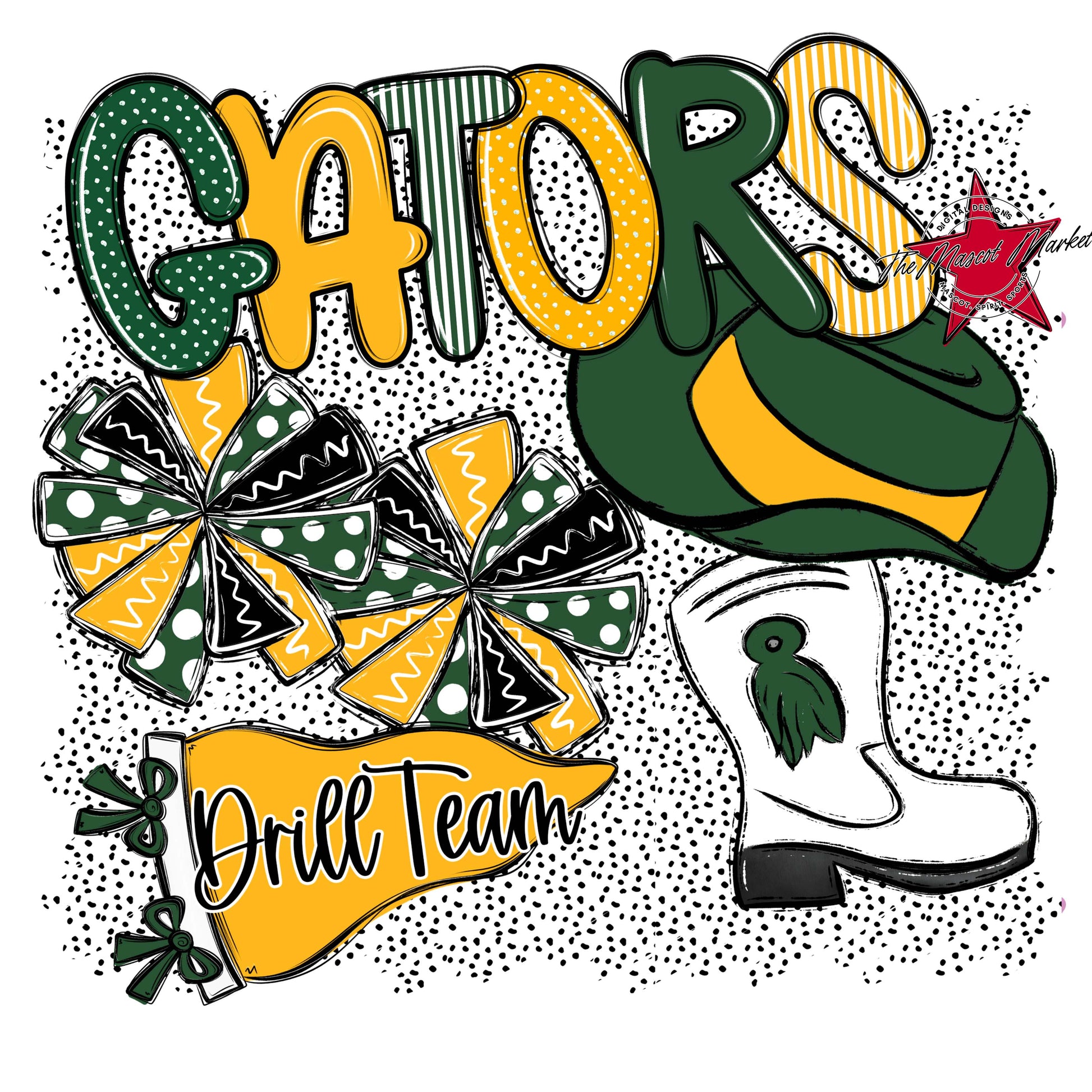 Gators Drillteam Spirit-Green & Yellow