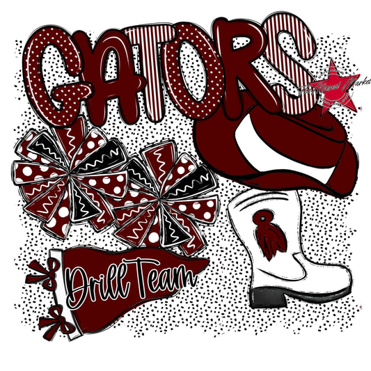 Gators Drillteam Spirit-Maroon