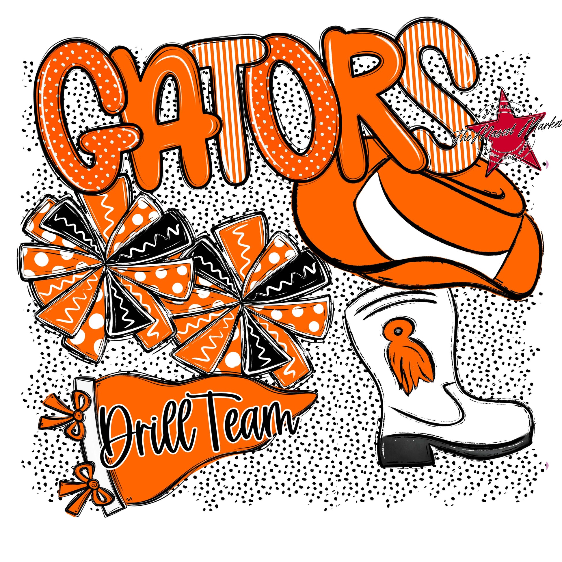 Gators Drillteam Spirit-Orange