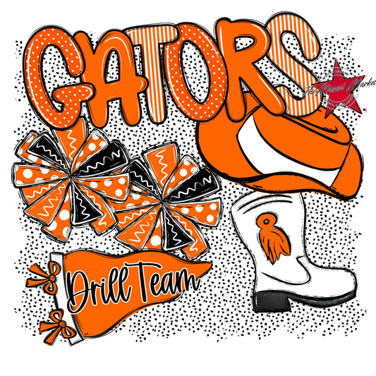 Gators Drillteam Spirit-Orange