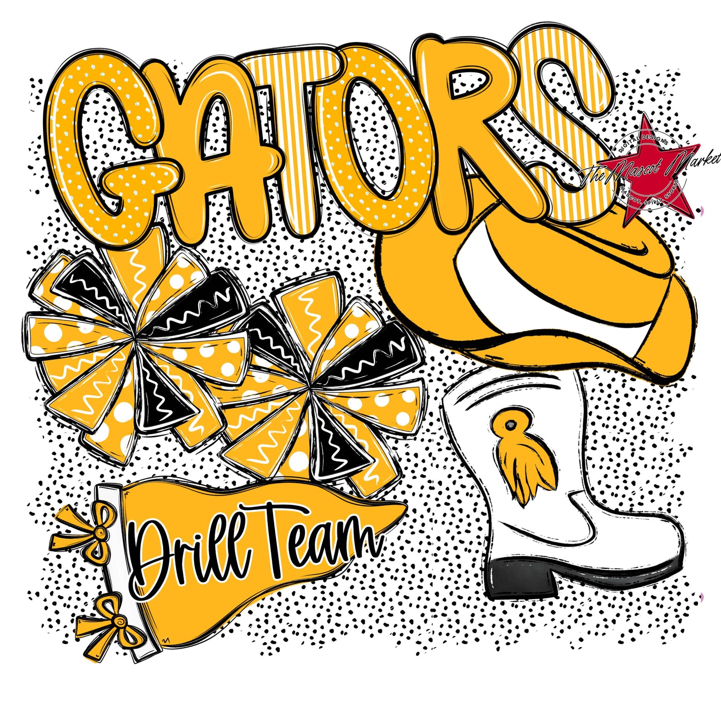 Gators Drillteam Spirit-Yellow