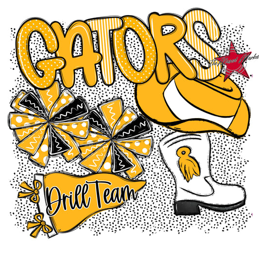 Gators Drillteam Spirit-Yellow