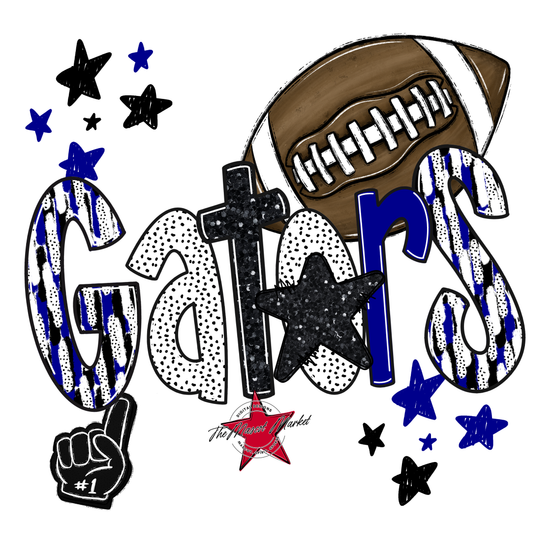 Gators Football Scrape-Blue