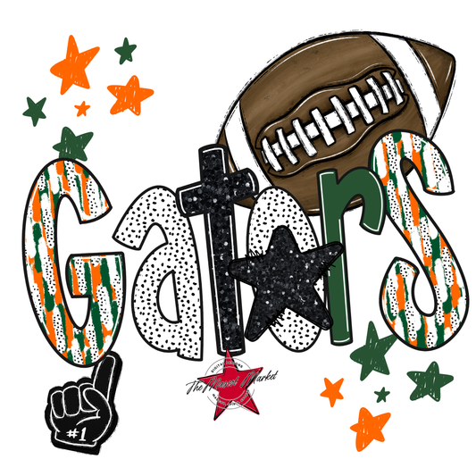 Gators Football Scrape-Green-Orange