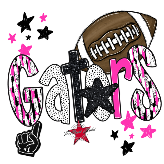 Gators Football Scrape-Pink