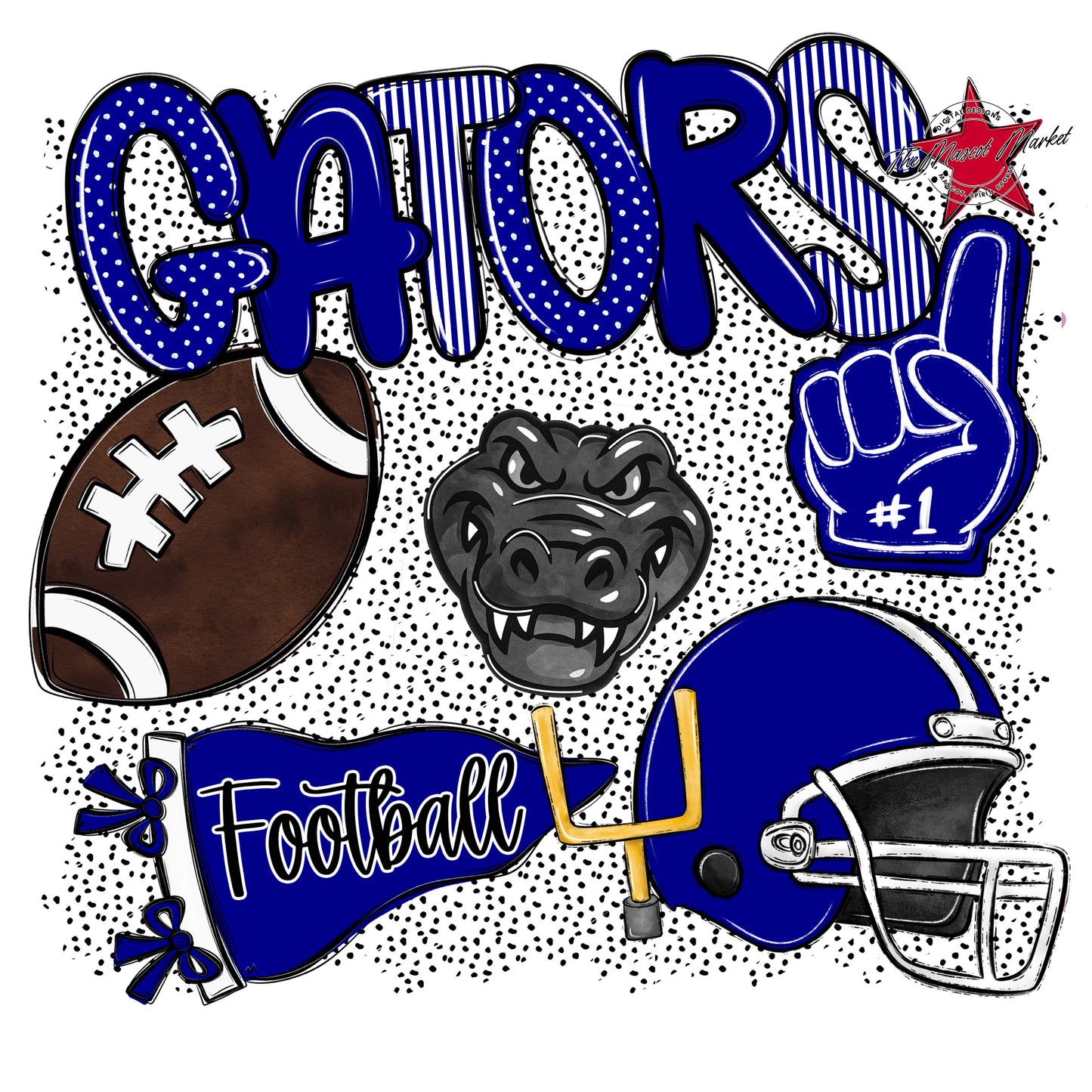Gators Football Spirit-Blue