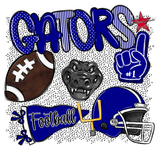 Gators Football Spirit-Blue