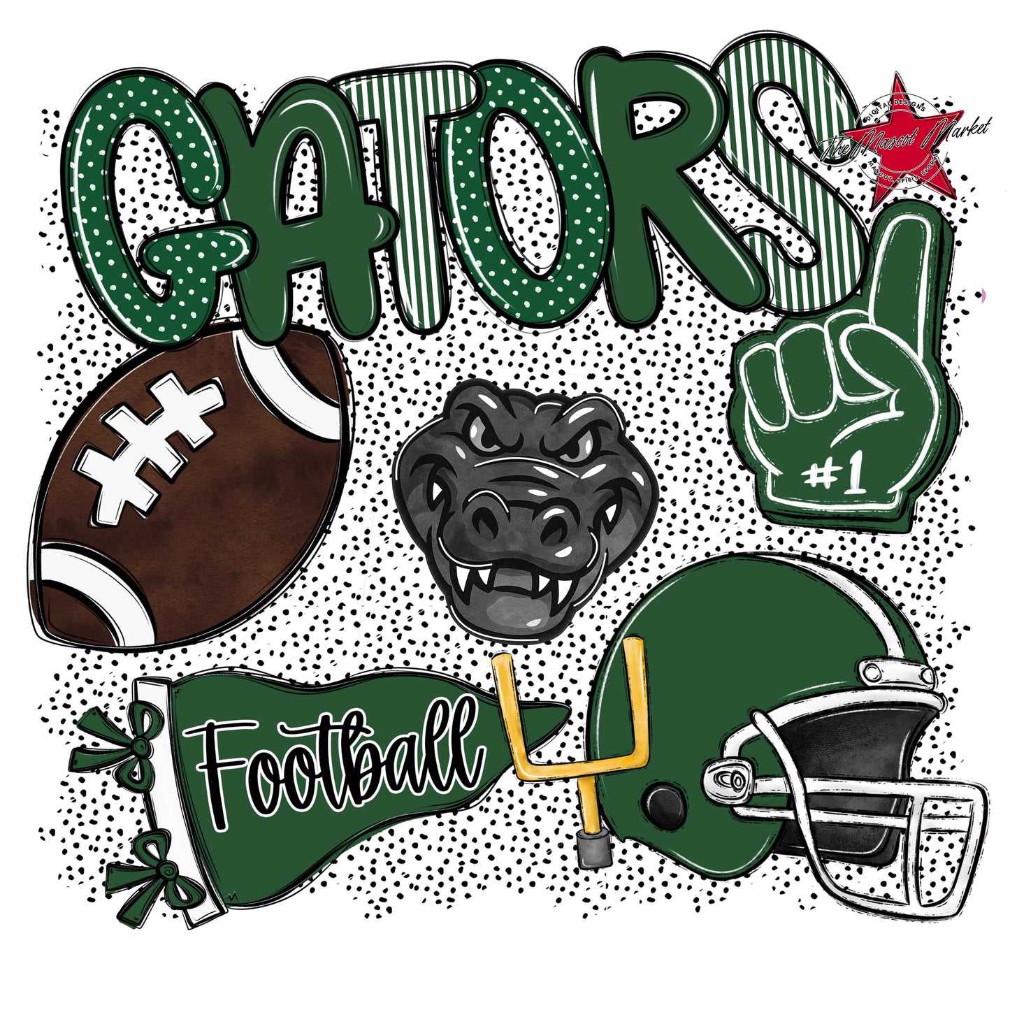 Gators Football Spirit-Green