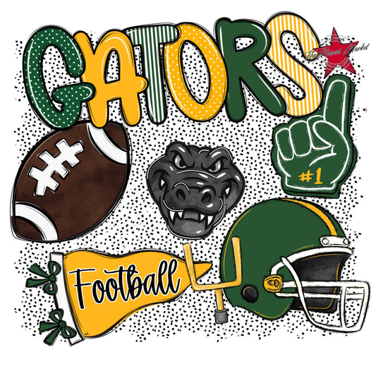 Gators Football Spirit-Green & Yellow