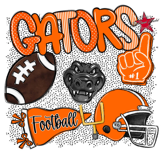 Gators Football Spirit-Orange