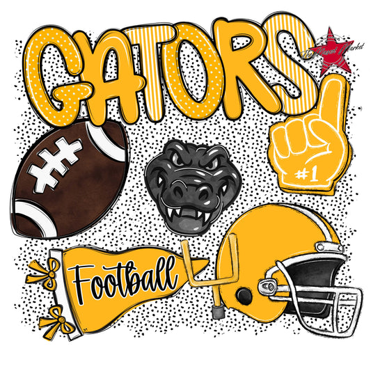 Gators Football Spirit-Yellow