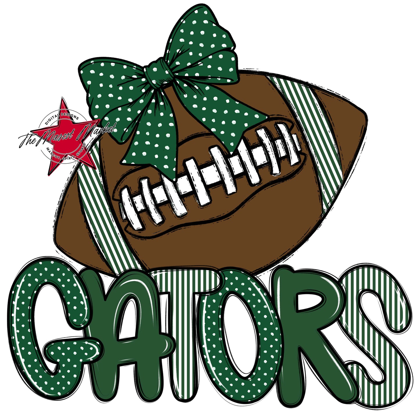 Gators Football Spirit Design-Green