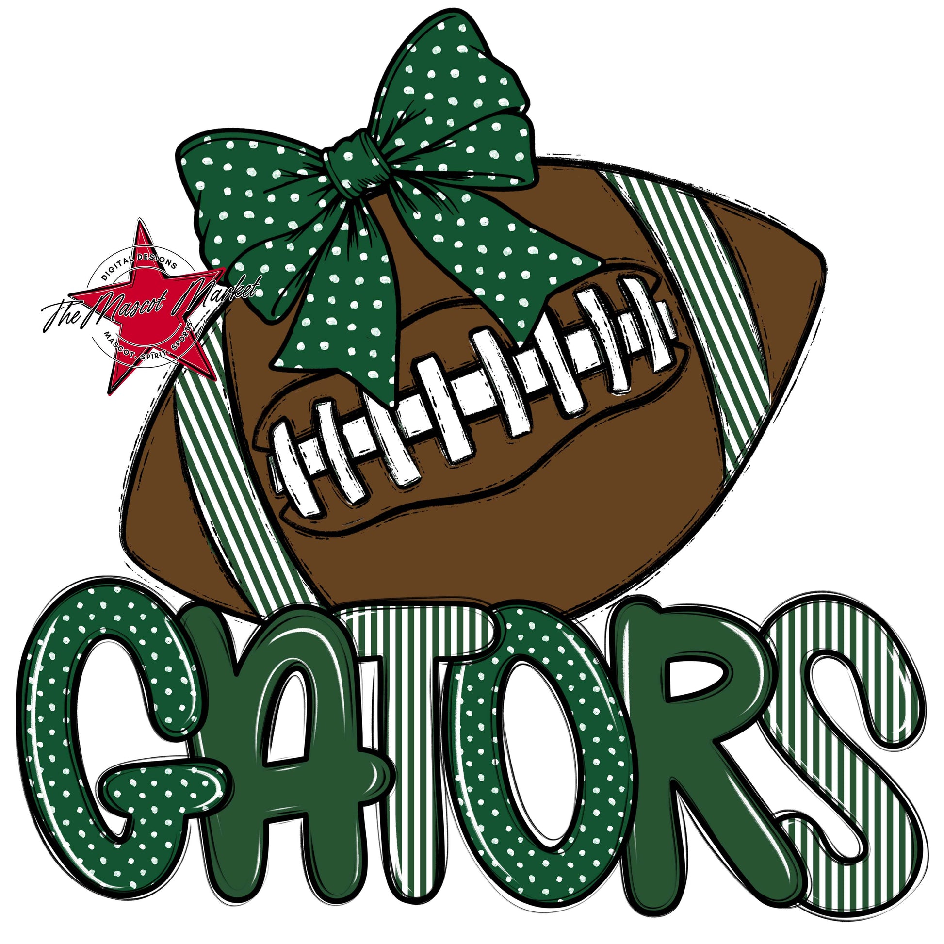 Gators Football Spirit Design-Green
