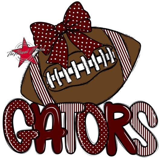 Gators Football Spirit Design-Maroon