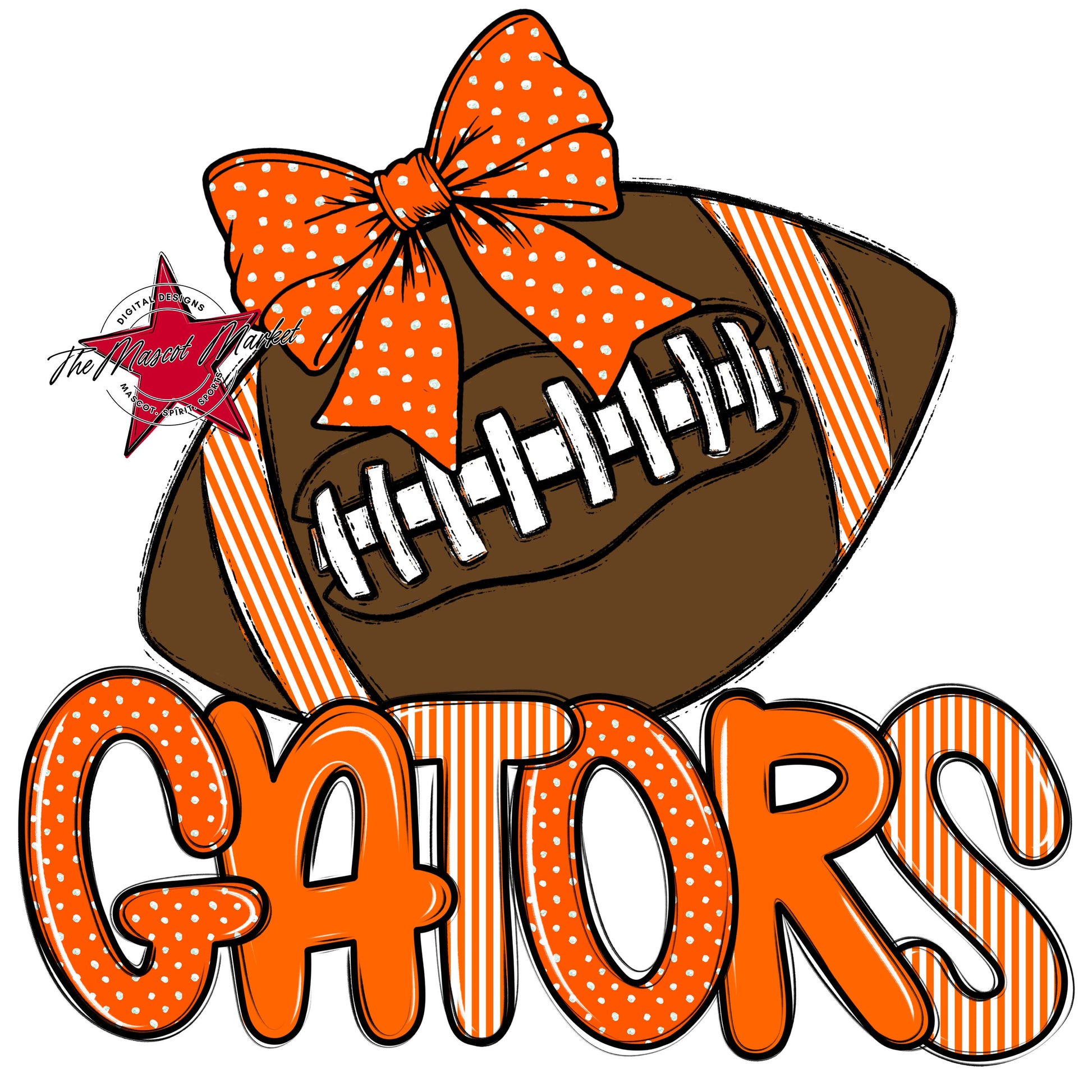 Gators Football Spirit Design-Orange