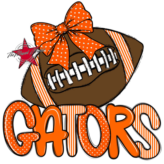 Gators Football Spirit Design-Orange