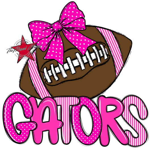 Gators Football Spirit Design-Pink