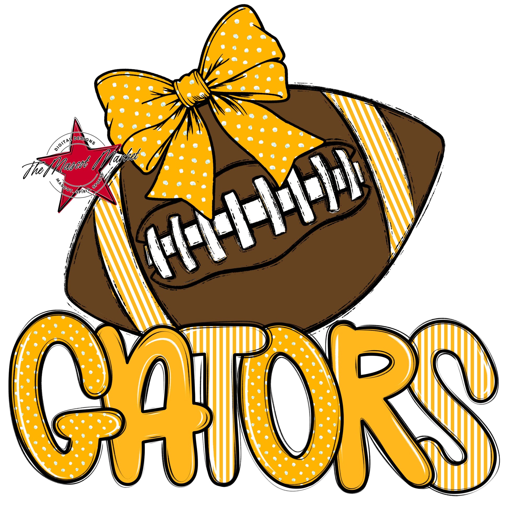 Gators Football Spirit Design-Yellow