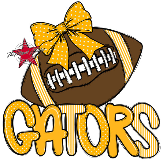Gators Football Spirit Design-Yellow