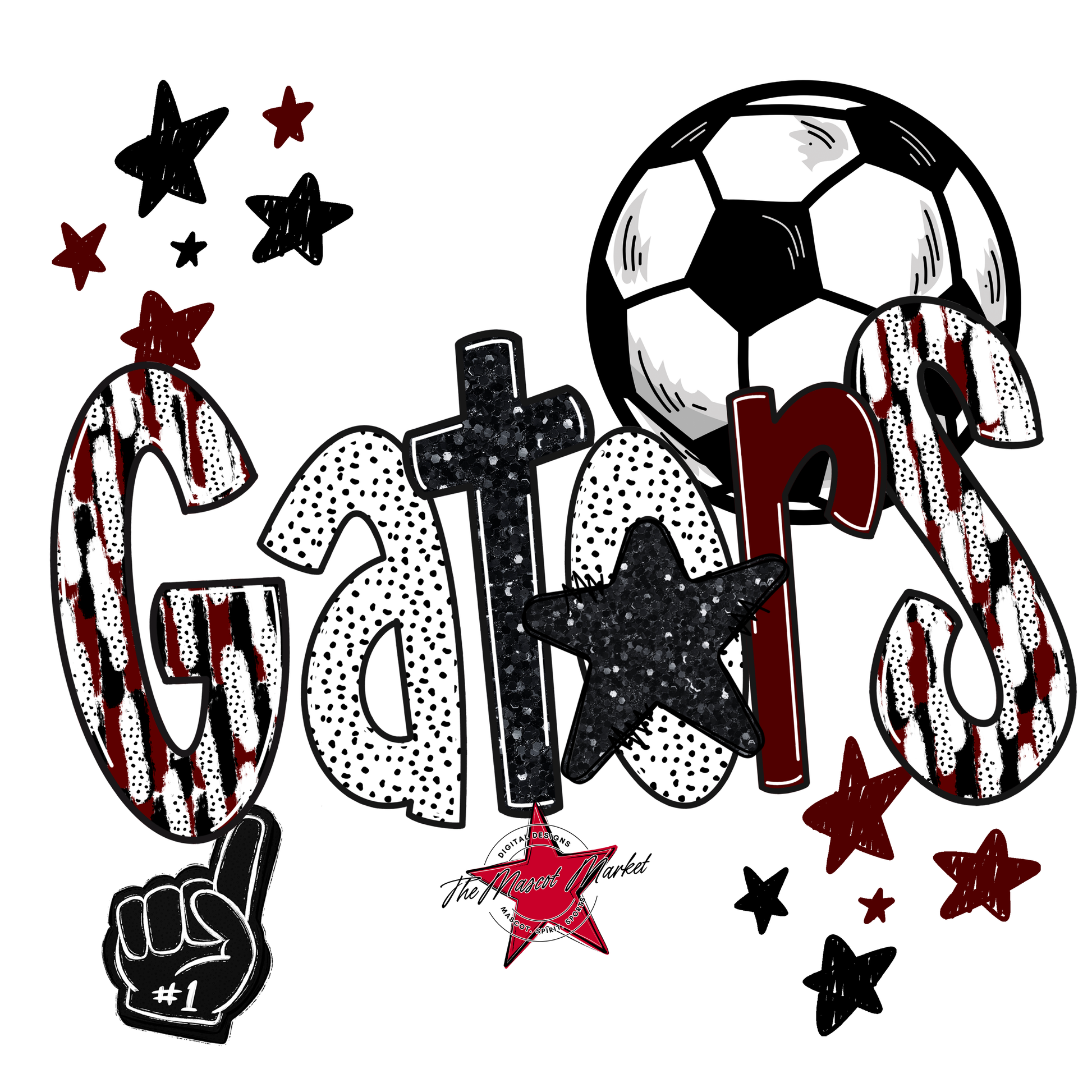 Gators Soccer Scrape-Maroon