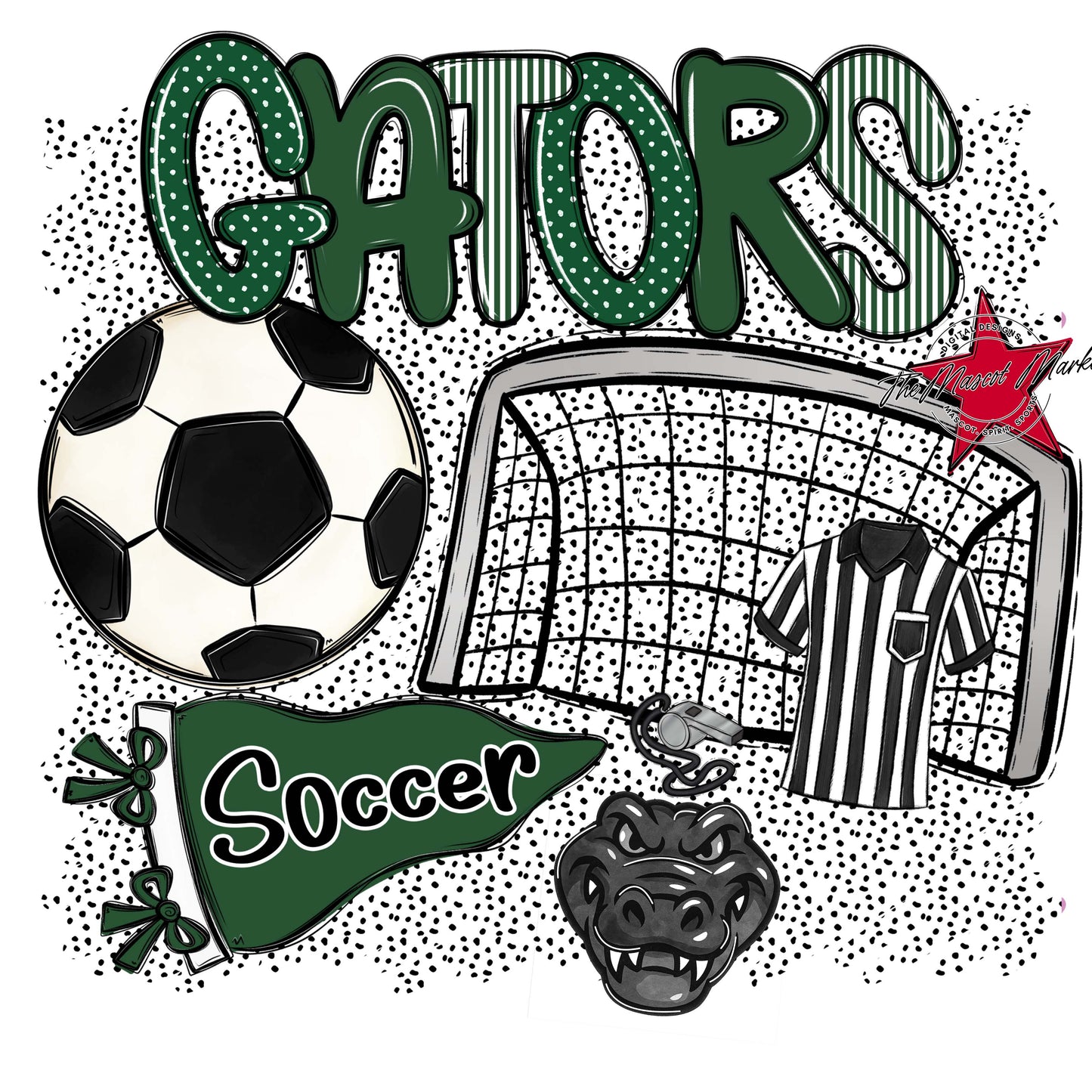 Gators Soccer Spirit-Green