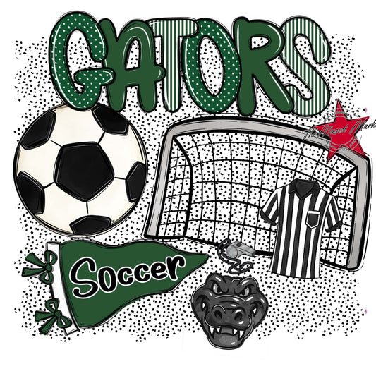Gators Soccer Spirit-Green