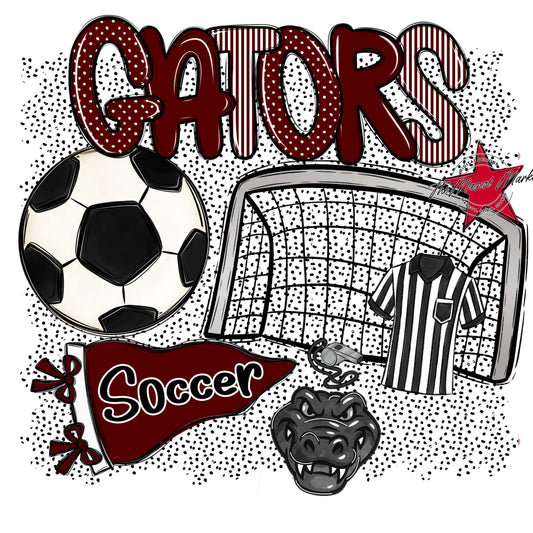Gators Soccer Spirit-Maroon