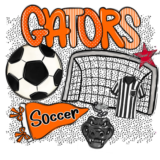 Gators Soccer Spirit-Orange