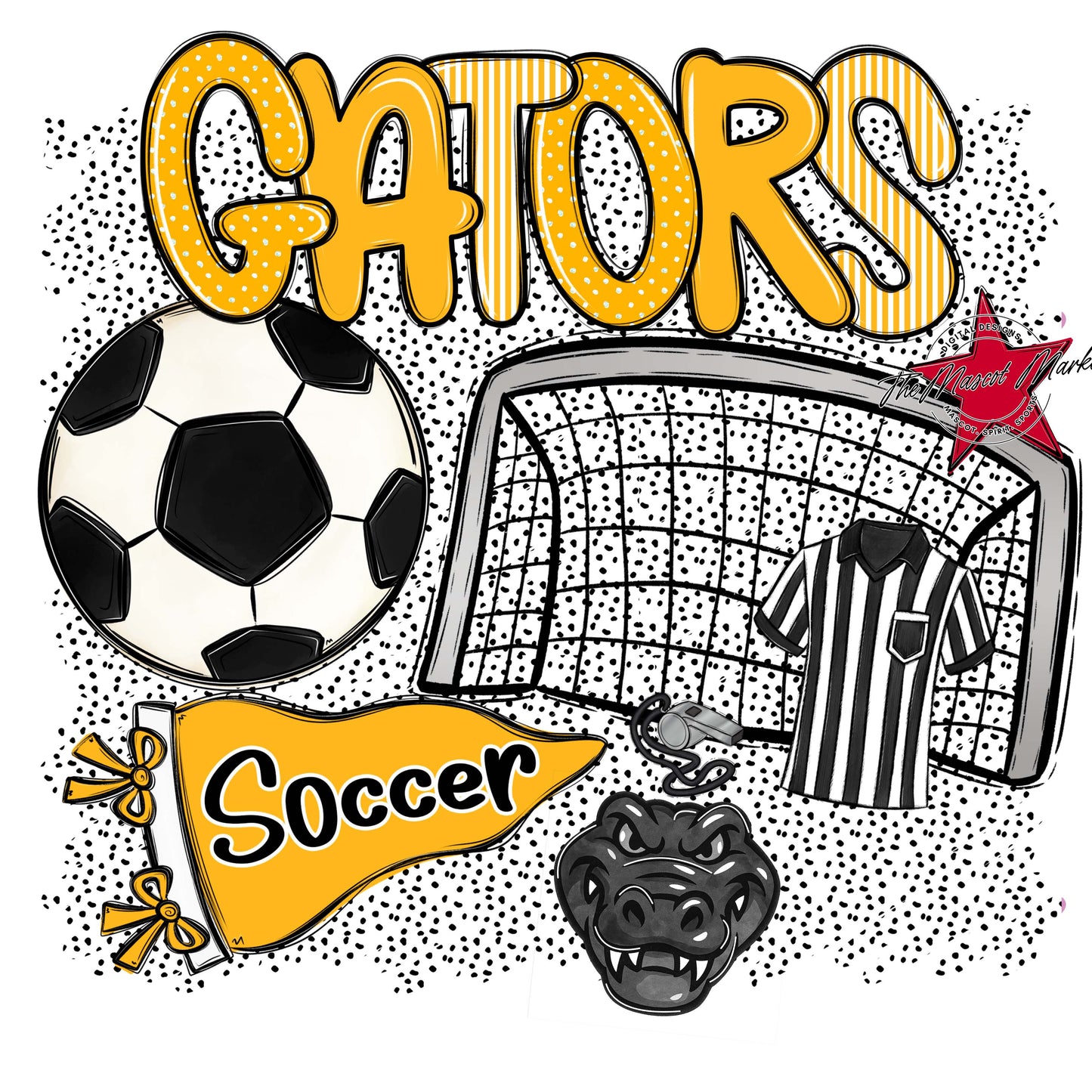 Gators Soccer Spirit-Yellow
