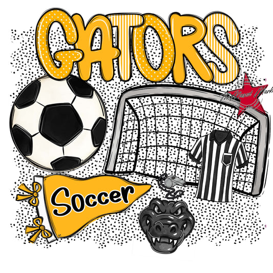 Gators Soccer Spirit-Yellow