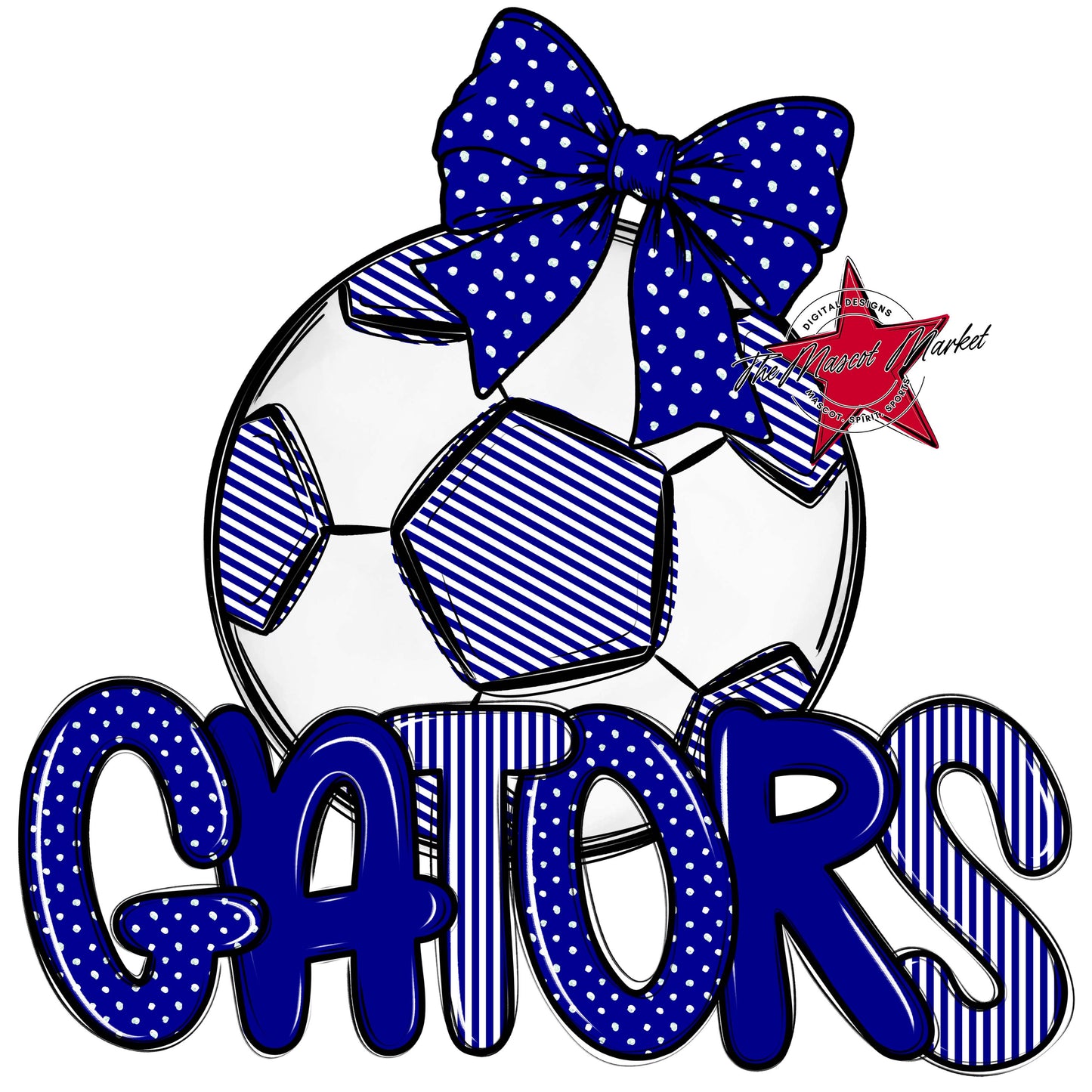 Gators Soccer Spirit Design-Blue