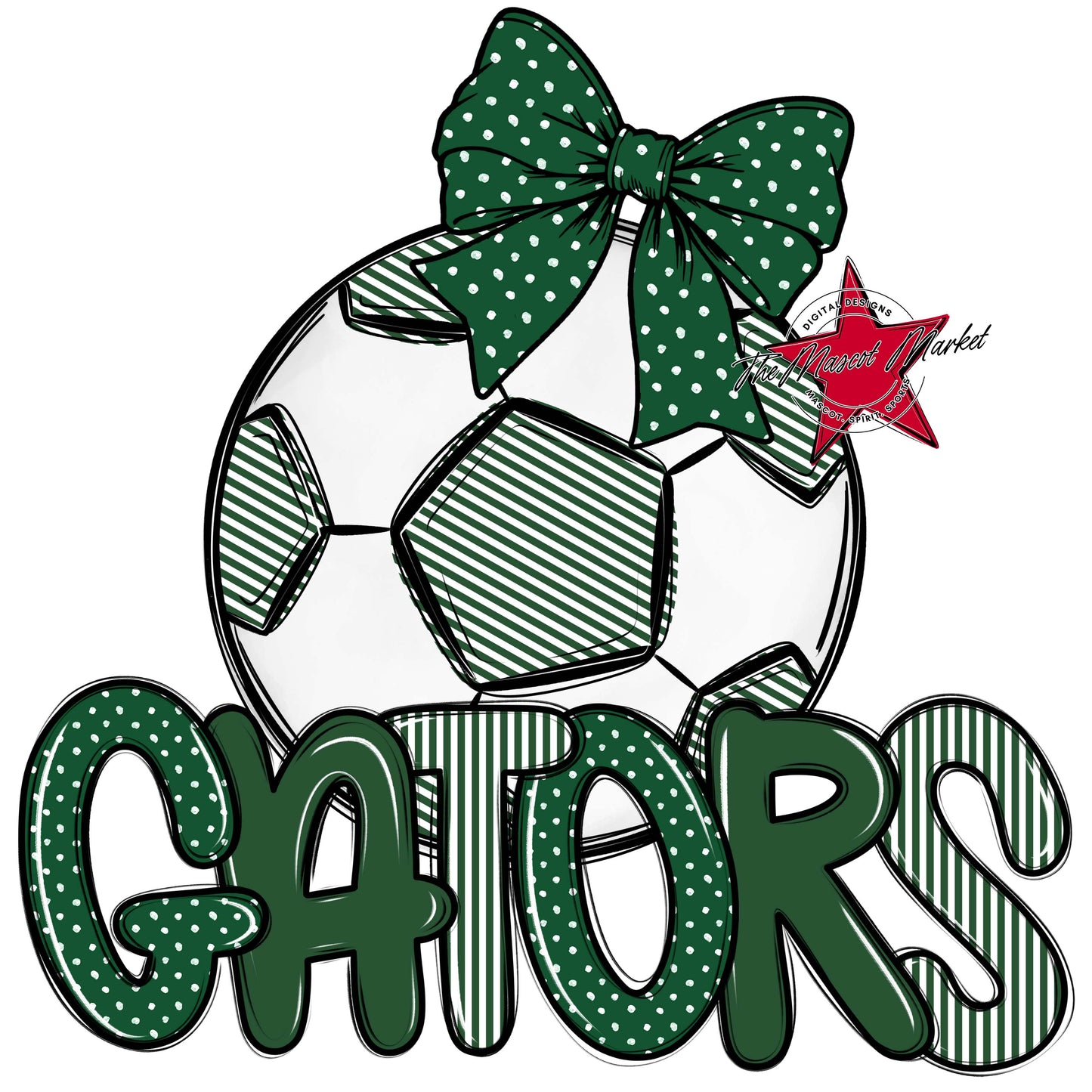 Gators Soccer Spirit Design-Green