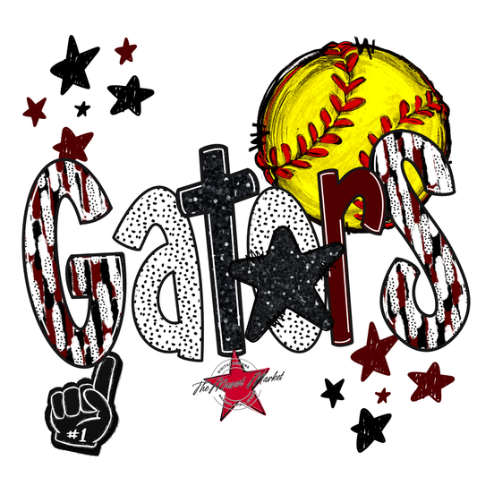 Gators Softball Scrape-Maroon
