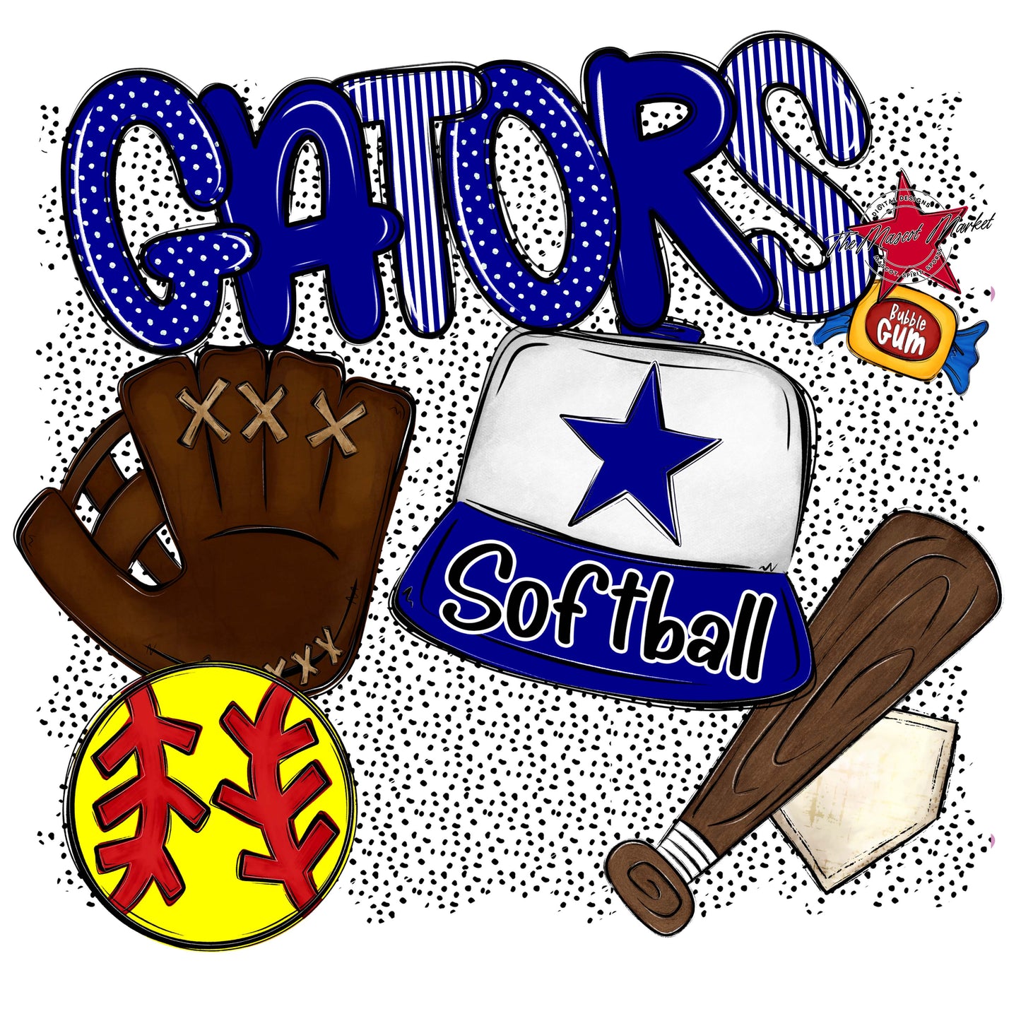 Gators Softball Spirit-Blue