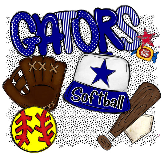 Gators Softball Spirit-Blue