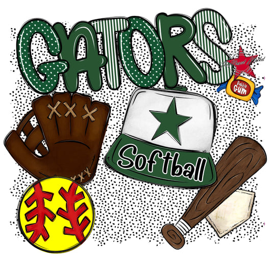 Gators Softball Spirit-Green
