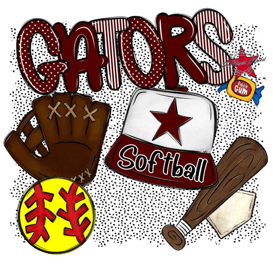 Gators Softball Spirit-Maroon