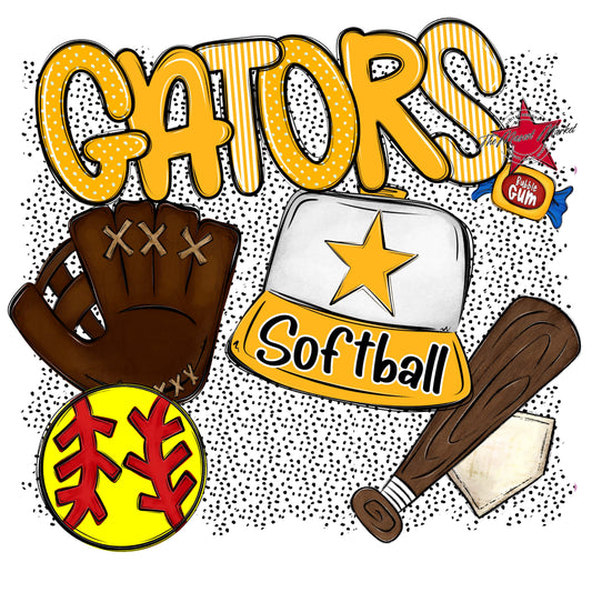 Gators Softball Spirit-Yellow