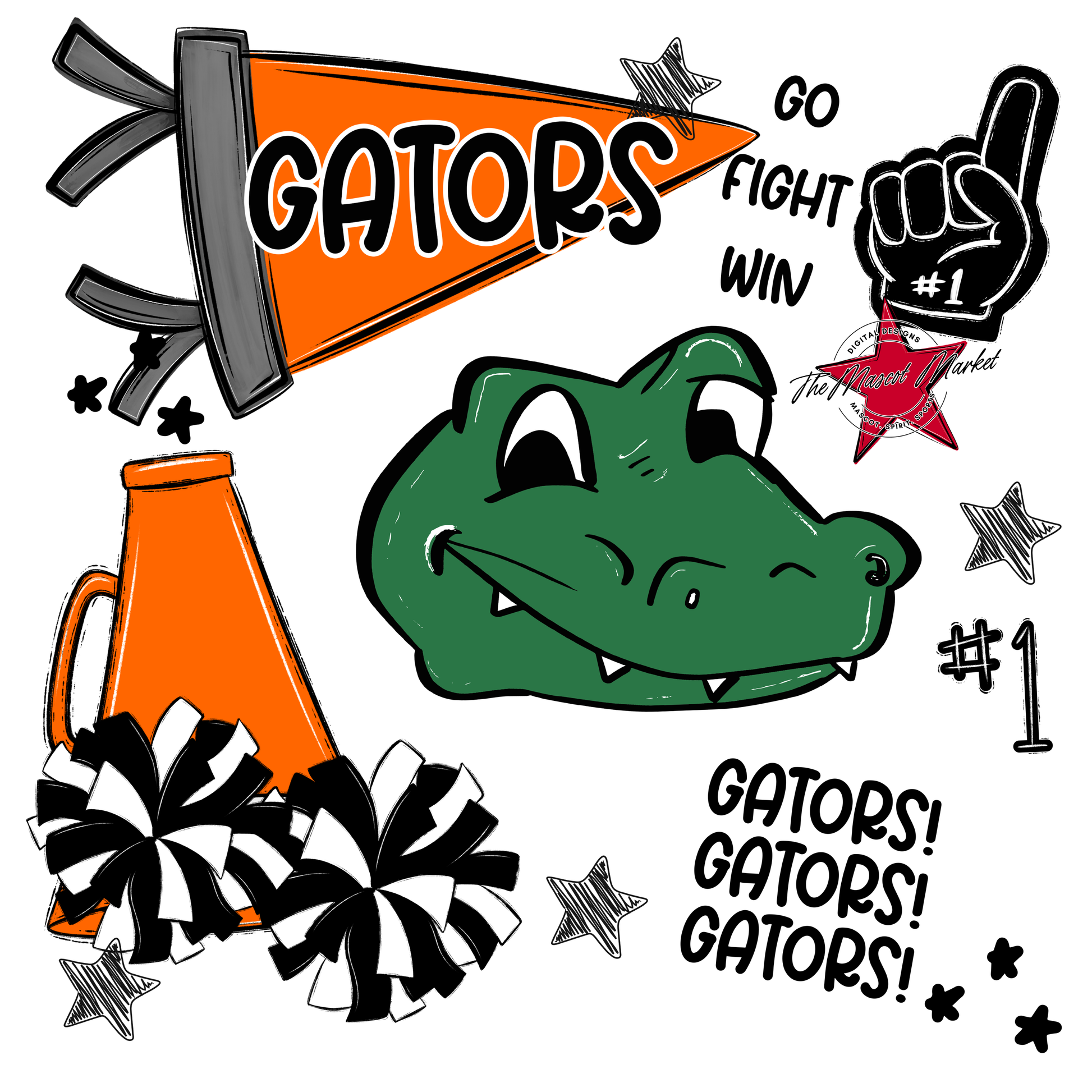 Gators Spirit Design-Orange