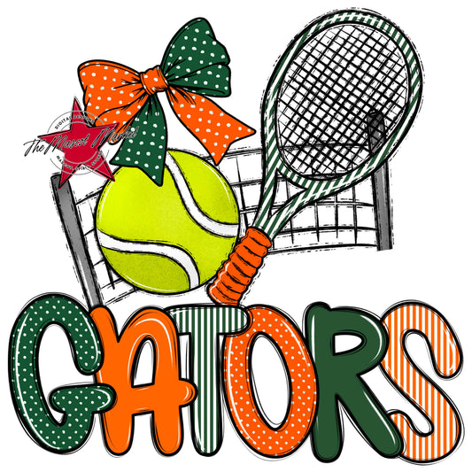 Gators Tennis Spirit Design-Green & Orange