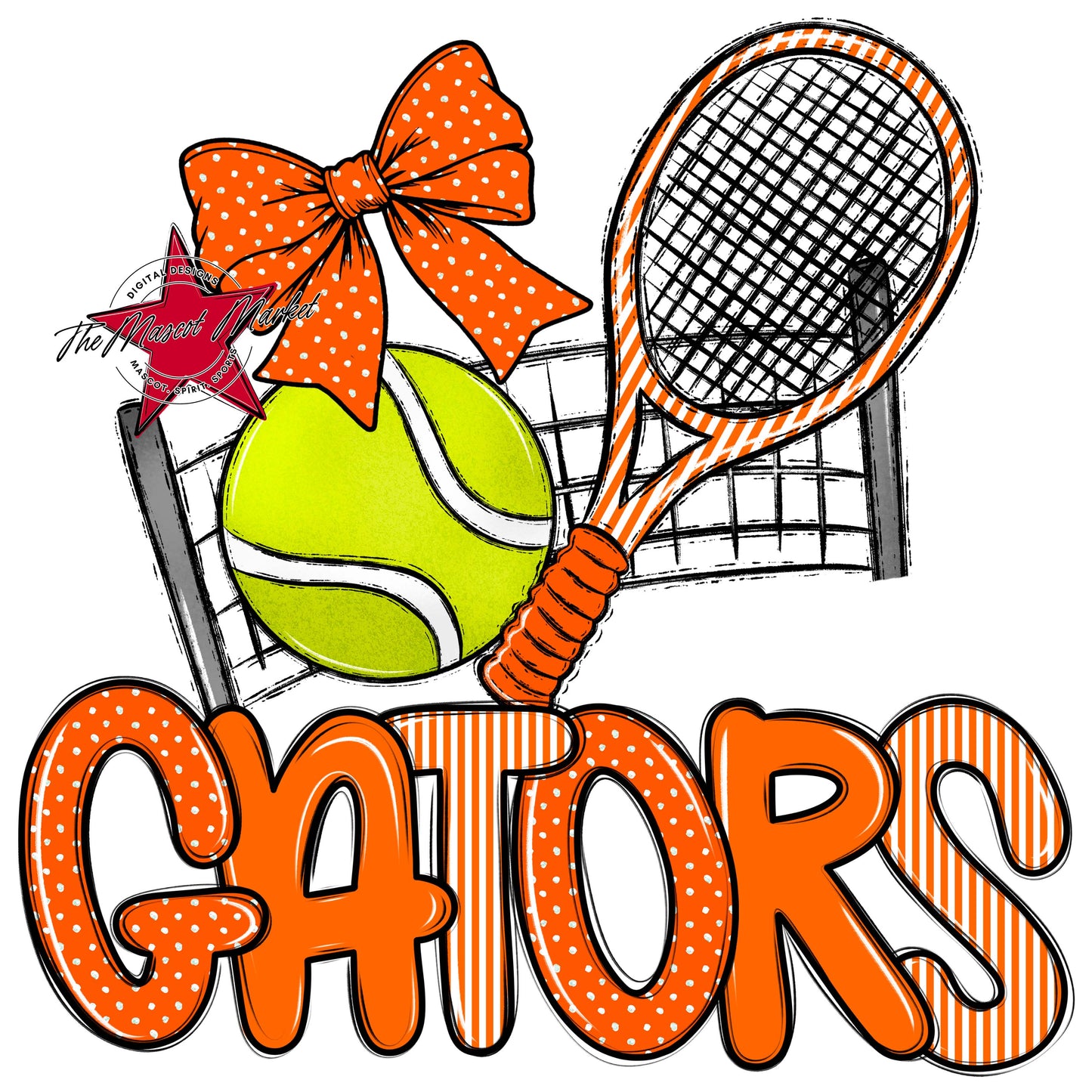 Gators Tennis Spirit Design-Orange