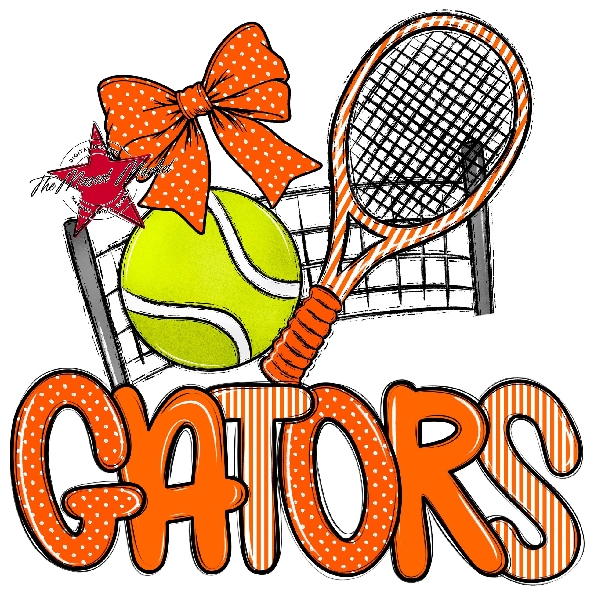 Gators Tennis Spirit Design-Orange