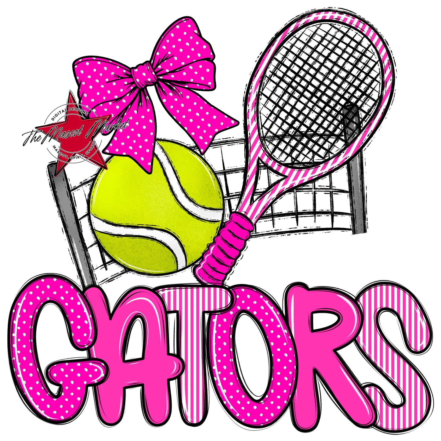 Gators Tennis Spirit Design-Pink