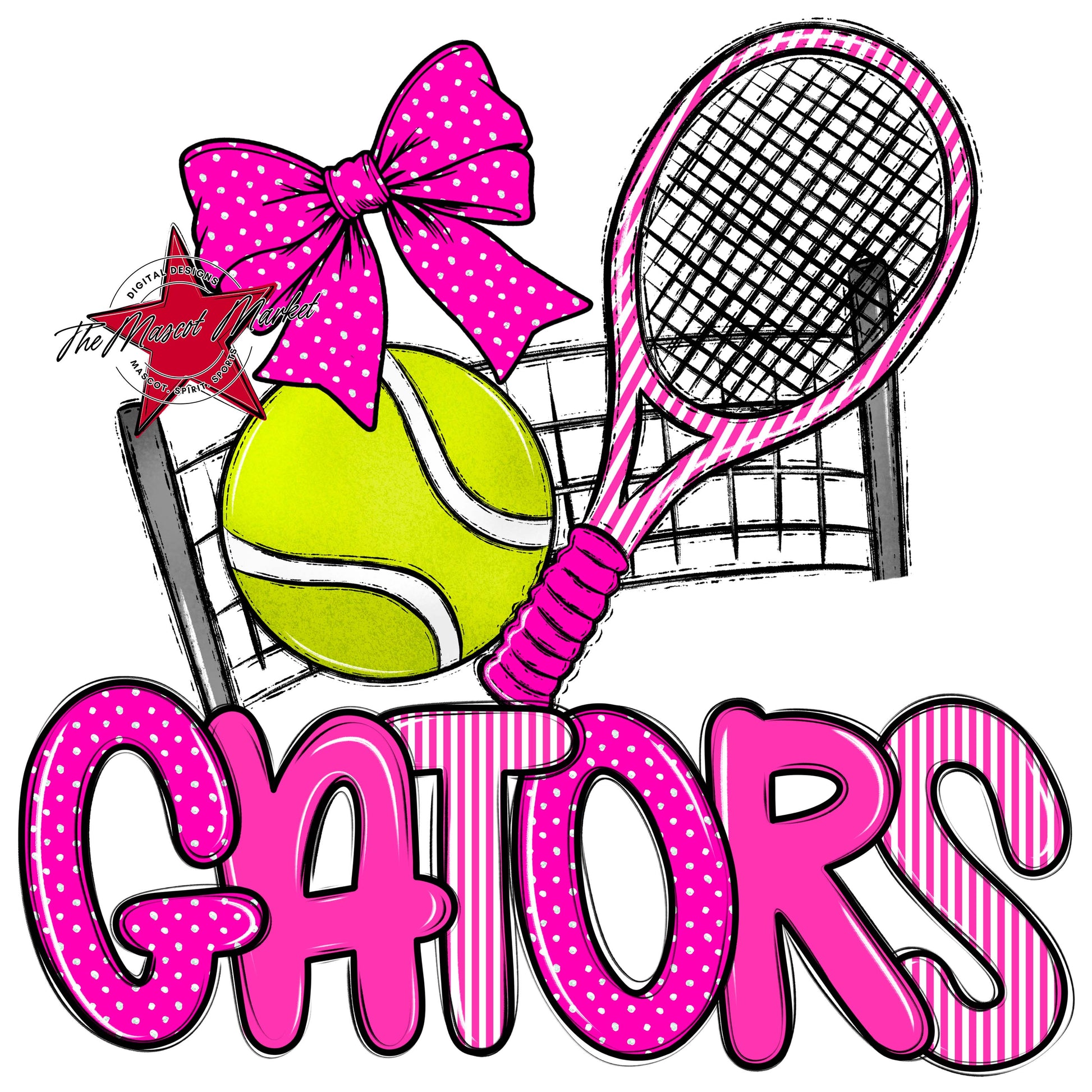 Gators Tennis Spirit Design-Pink