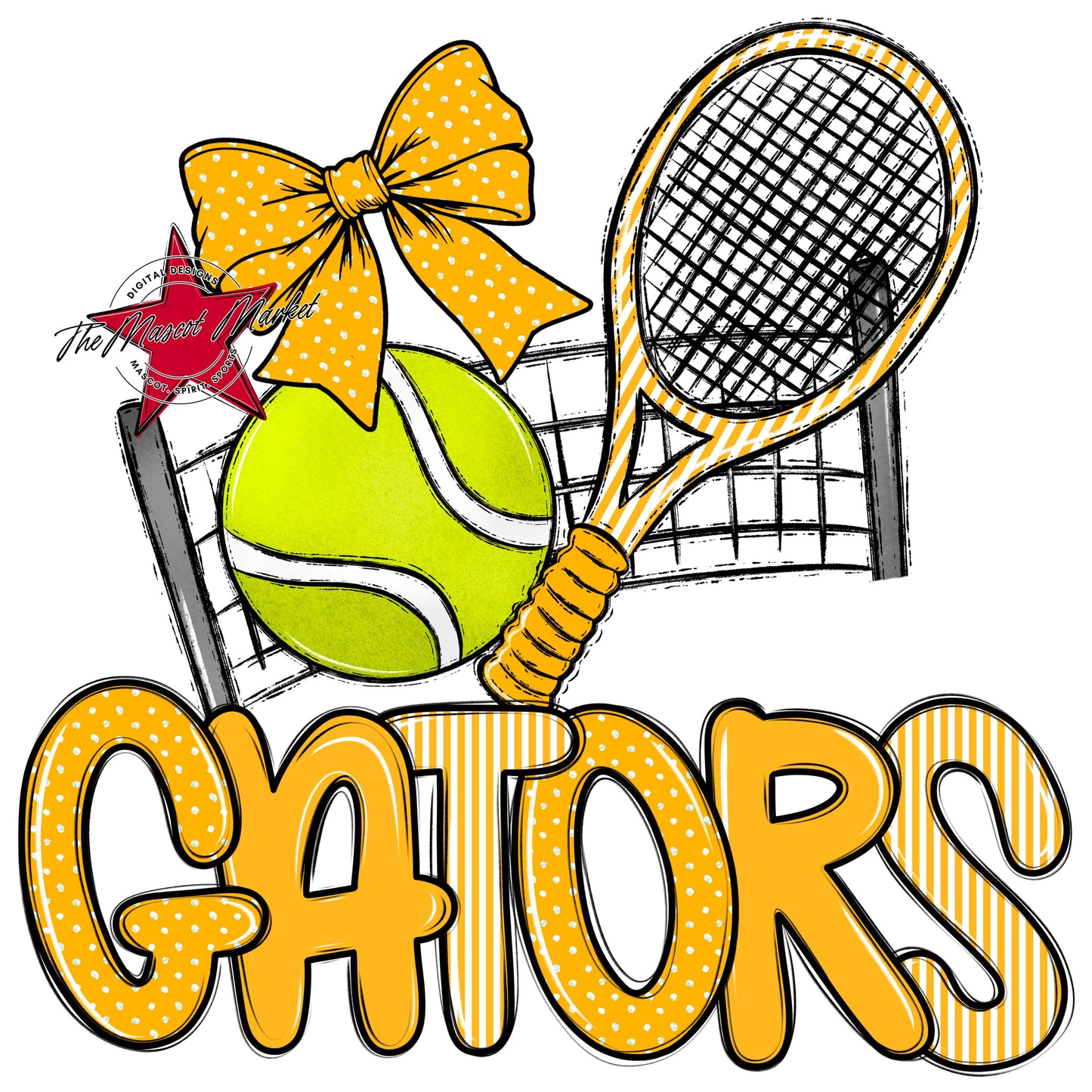 Gators Tennis Spirit Design-Yellow