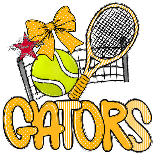 Gators Tennis Spirit Design-Yellow