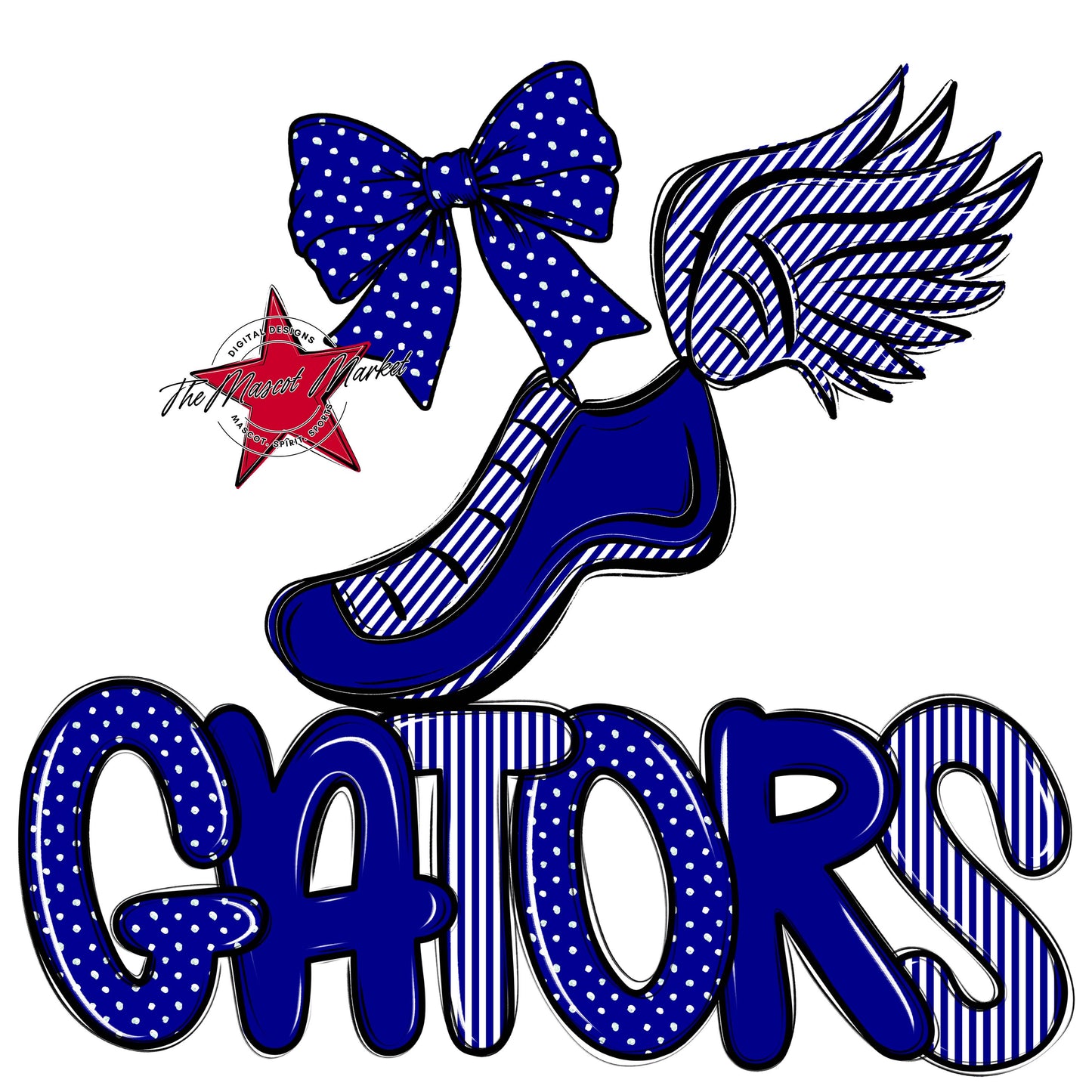 Gators Track Spirit Design-Blue
