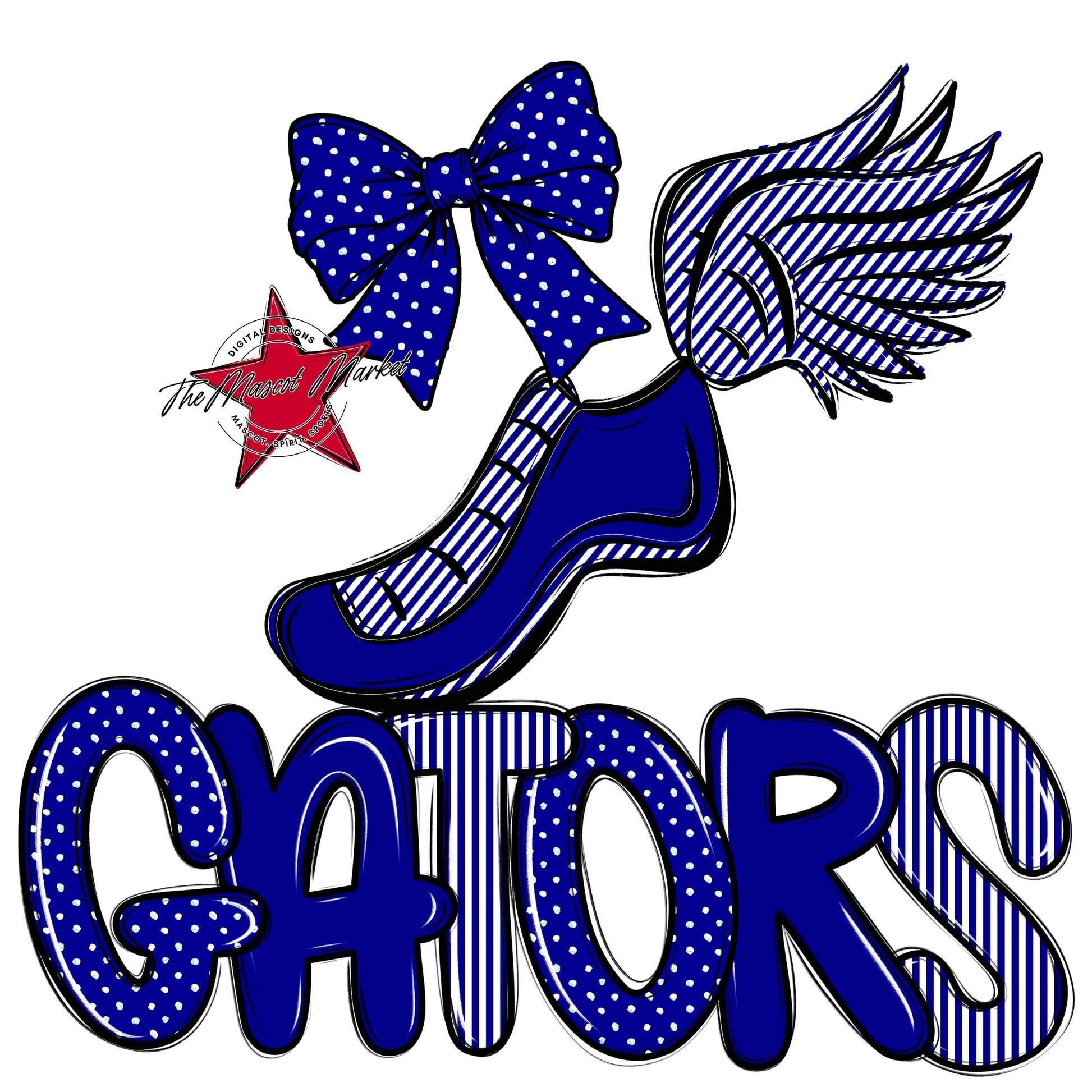 Gators Track Spirit Design-Blue
