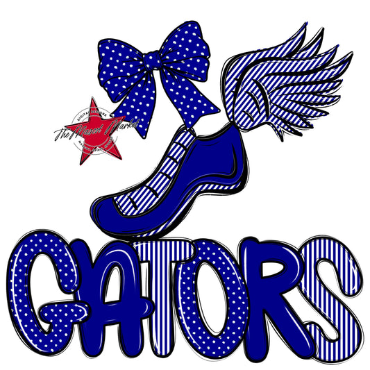 Gators Track Spirit Design-Blue