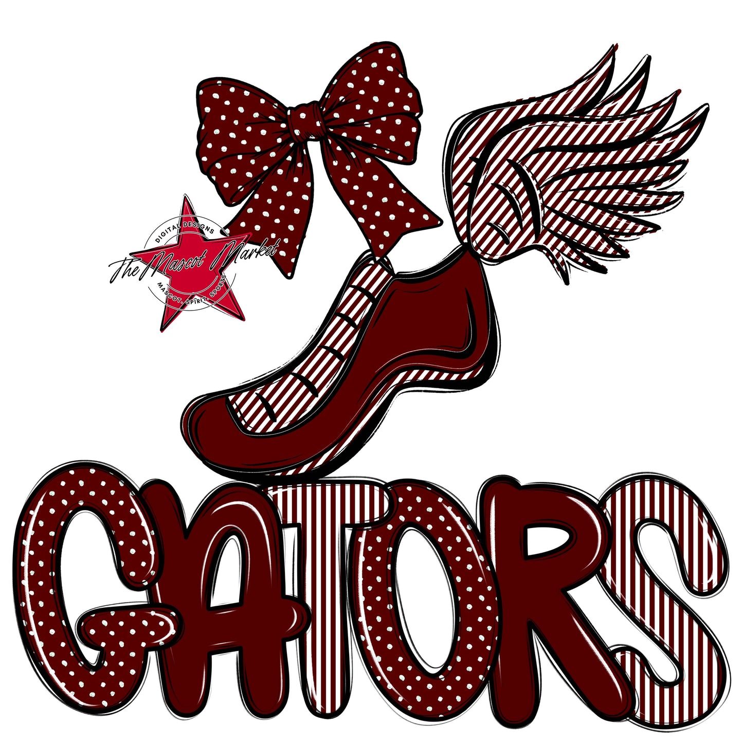Gators Track Spirit Design-Maroon